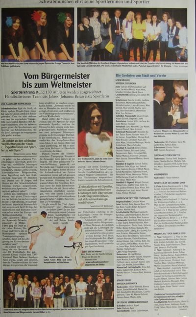 Sportlerehrung TSV und Stadt Schwabmnchen 2010